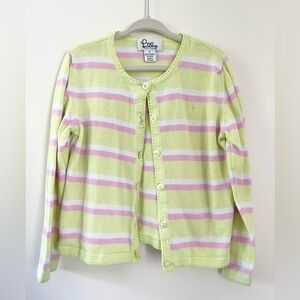Girls Vintage Striped Lilly Pulitzer Cardigan size 5